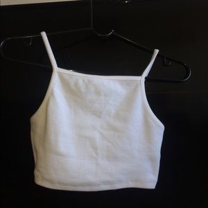 Forever21 white crop top Never worn✨